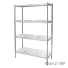 4 Tier Stainless Steel Solid Storage Shelf